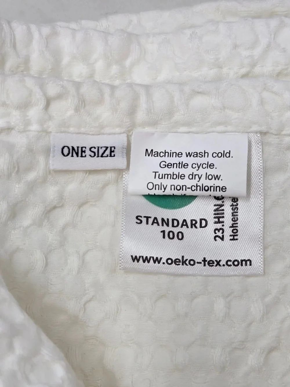 Quince Organic Luxe Waffle Shower Curtain